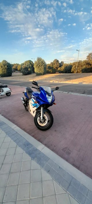 Suzuki GS500F 2005 Azul y Blanco