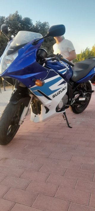 Suzuki GS500F 2005 Azul y Blanco