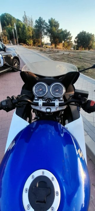 Suzuki GS500F 2005 Azul y Blanco