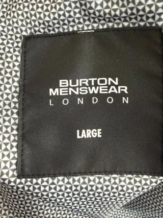 Blazer Burton Menswear London Uomo L Nero Cotone