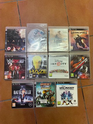 Lote 10 Juegos PS3: Lair, Haze, Battlefield 3, etc