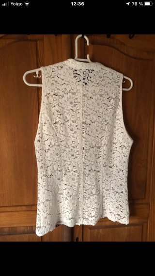 Blusa Zara Encaje Sin Mangas