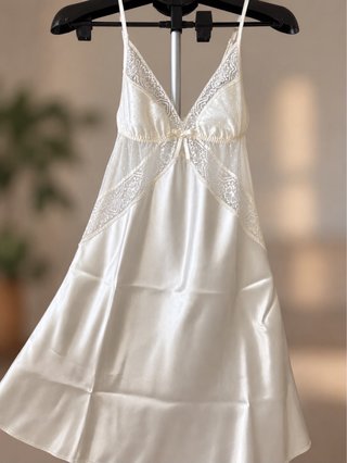 Camisón Novia Encaje Blanco