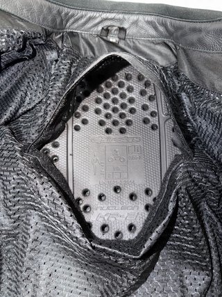 Traje de moto AXO MG4 negro y blanco