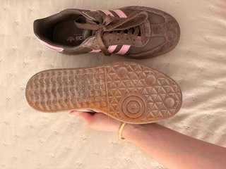 Adidas Samba Plataforma Marrón y Rosa