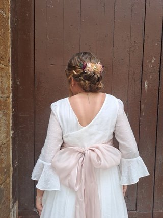 Traje de Comunión Charanga Blanco y Rosa