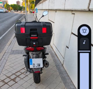 Moto Scooter Aprilia 125 Negra