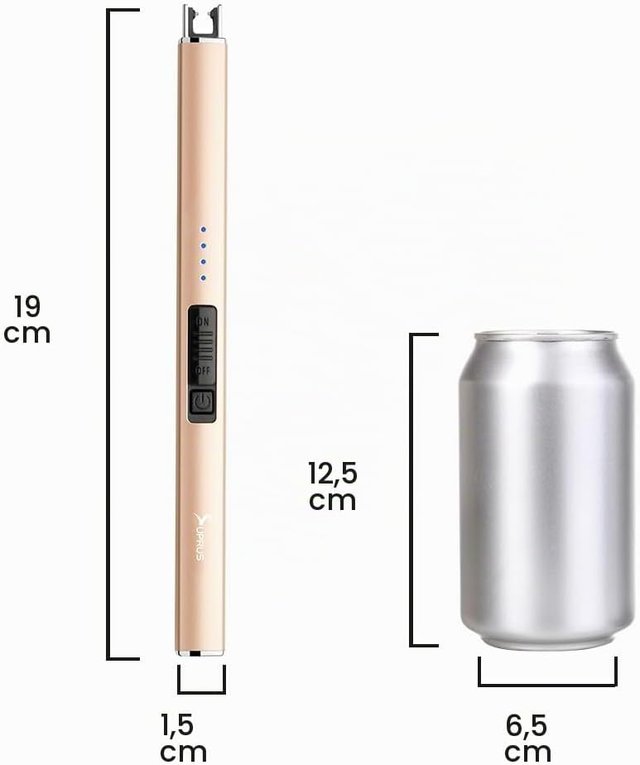Mechero Eléctrico Recargable USB C Antiviento