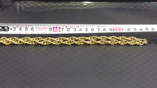 CADENA DE ORO 18K CON DOBLE ESLABON TRENZADO 21.55