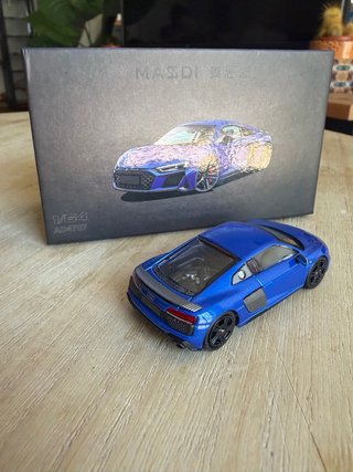 Audi R8 1/64 Azul Masdi