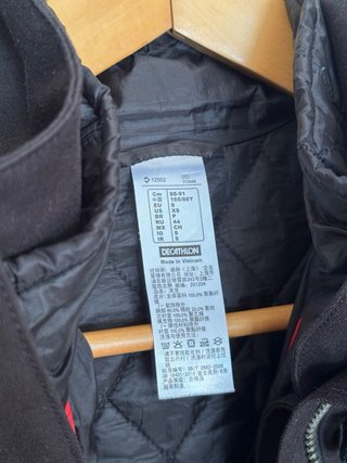 Chaqueta Invierno Quechua Mujer Negra