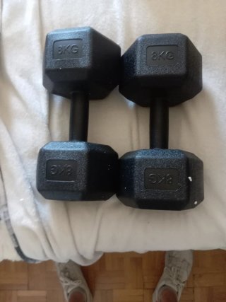 Par Mancuernas Hexagonales 8 Kg