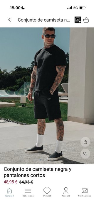 Conjunto SikSilk Talla M Negro