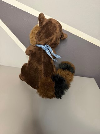 Peluche procione con fiore