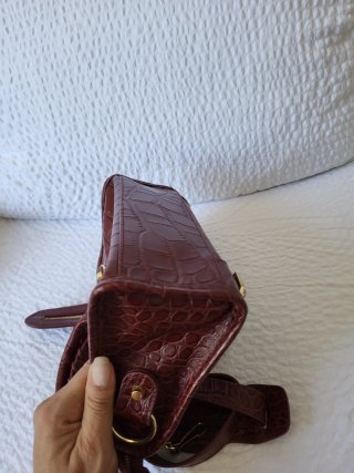 Borsa Balenciaga Pelle Coccodrillo Bordeaux