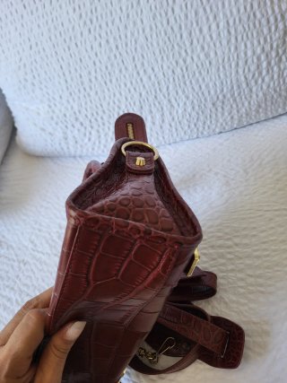 Borsa Balenciaga Pelle Coccodrillo Bordeaux