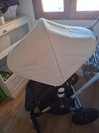 Saco Bugaboo Blanco con Capota a Juego