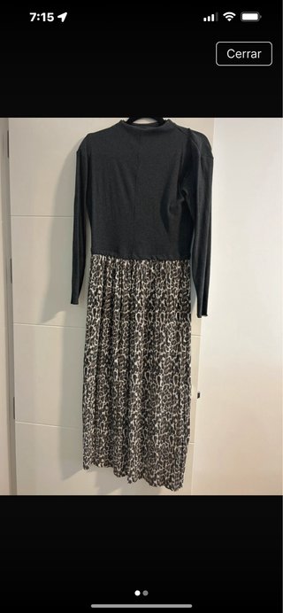 Vestido Sfera Animal Print Gris y Marrón