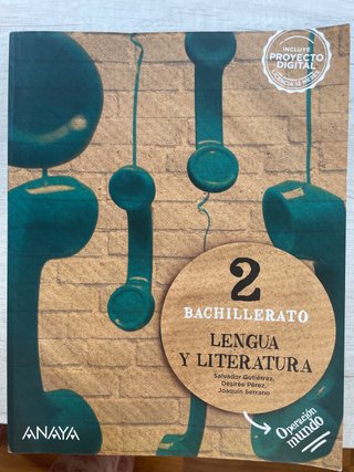 Lengua y literatura, 2 Bachillerato, Operación ...