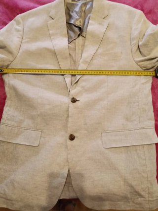 Americana de lino beige Talla L
