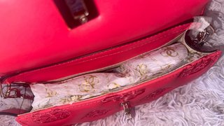 Bolso bandolera GUESS Gerty 4G rojo