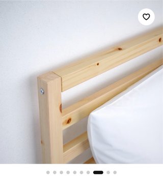 Cama doble madera 140x200