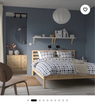 Cama doble madera 140x200