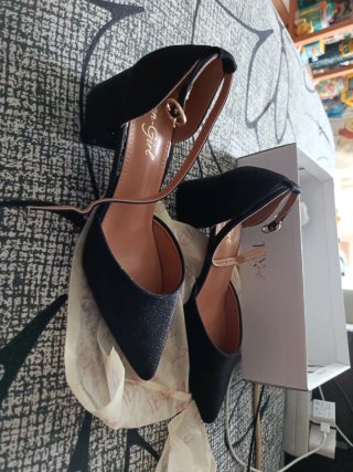 Zapatos Teen-Girl Talla 39 Negros