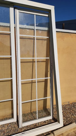 Ventanal aluminio blanco climalit