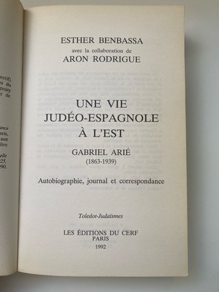 Libro sefardí: Une vie judéo-espagnole à l'Est