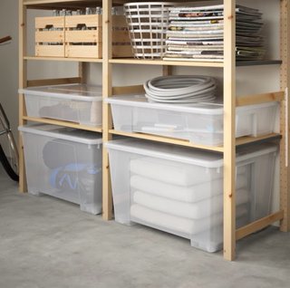 Caja de almacenaje con tapa