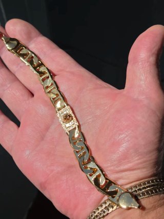 Conjunto Collar y Pulsera Chapados en Oro