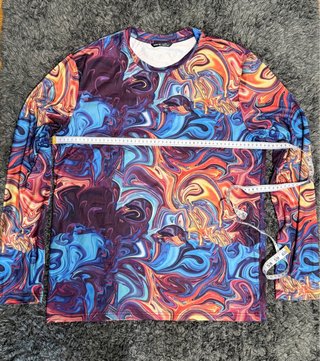 Camiseta Shein Estampado Psicodélico Talla M