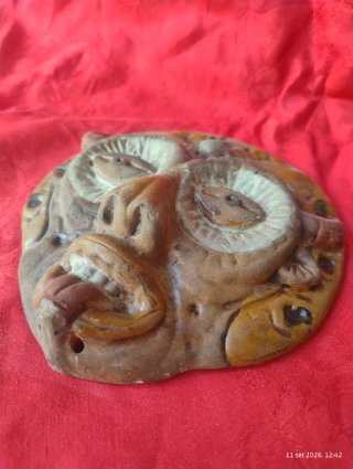 Maschera Terracotta Apotropaica Stile Spizzico