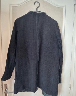 Zara Chaqueta Tweed Negra