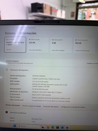 HP ZBOOK 8 G11 16” ULTRA 7 32GB RAM RTX 500 ADA
