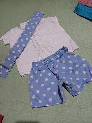 Traje Flamenco Niño Blanco y Rojo