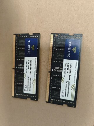 2x 16GB DDR4 2400MHz Timetec RAM