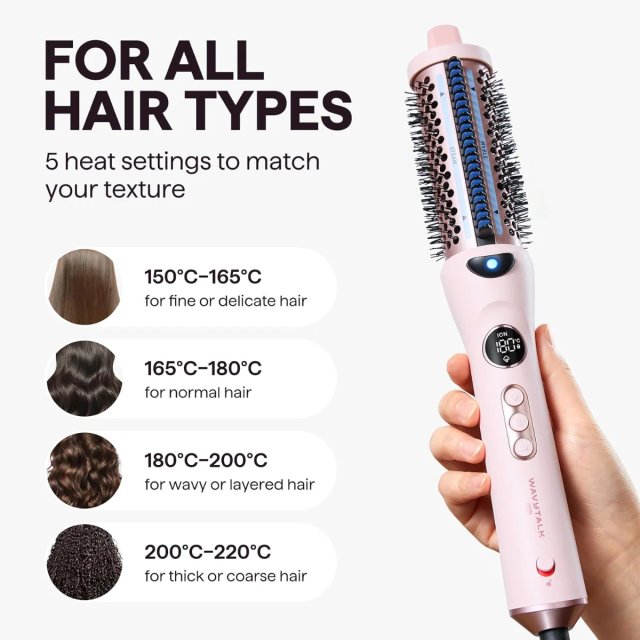 Cepillo Térmico Wavytalk Vapor Steamlift Pro