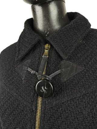 Cappotto Lana Armani Jeans Donna Tg 42 Nero