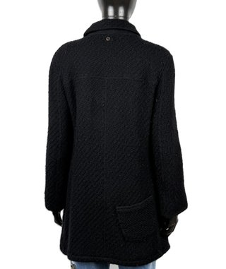 Cappotto Lana Armani Jeans Donna Tg 42 Nero