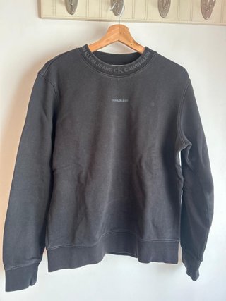 Sudadera Calvin Klein Jeans Negra Hombre