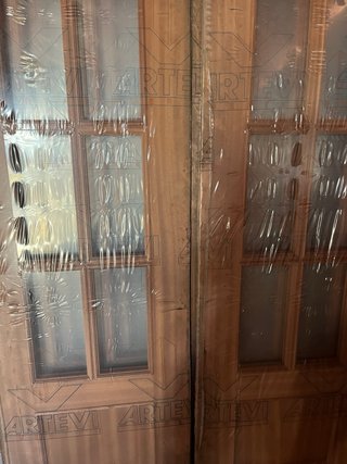 Puerta Artevi Sapelly Maciza Vidriera