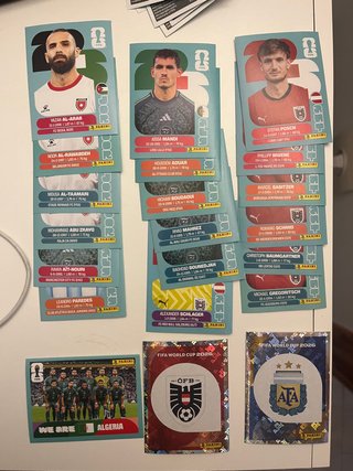 21 Cromos Panini Mundial 2026 Grupo j