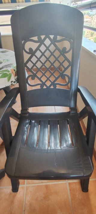 2 Sillones de Terraza Grises(Lote2un)  Vta Oropesa
