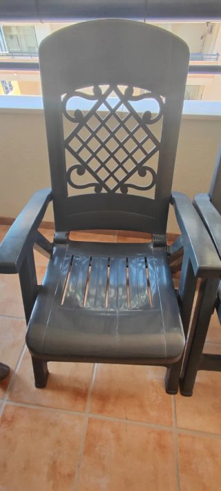 2 Sillones de Terraza Grises(Lote2un)  Vta Oropesa
