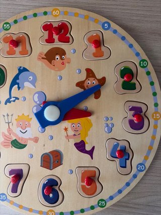 Puzzle Reloj Madera Infantil