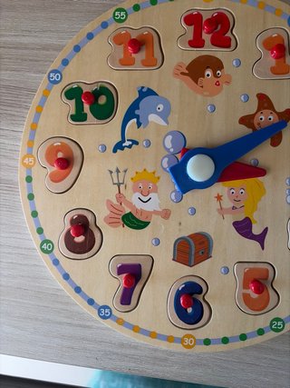 Puzzle Reloj Madera Infantil