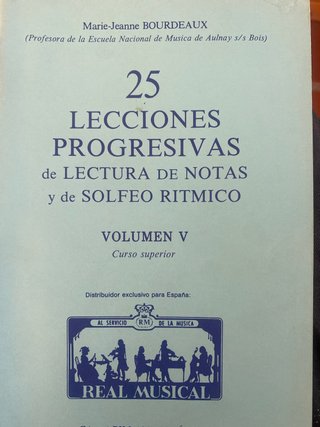 Libro Solfeo Rítmico Vol. V