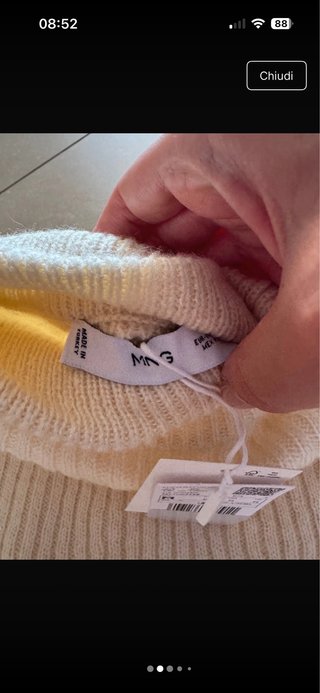 Maglione crop donna beige